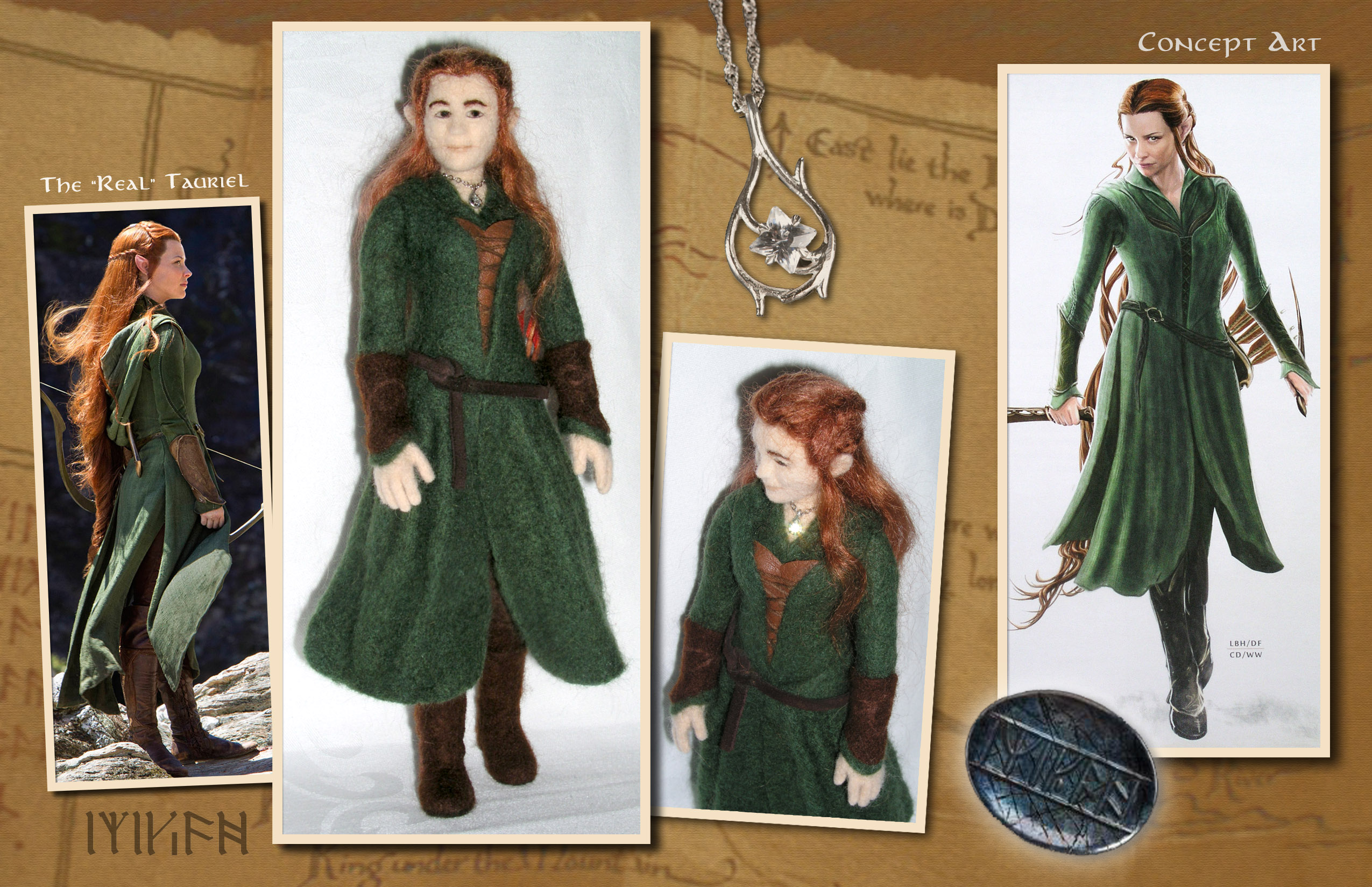 Tauriel Doll show with the Concept Art